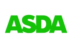 White tile with the logo of Asda written in green.