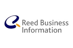 White tile with the words Reed Business Information written in grey.