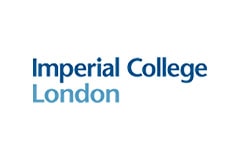 White tile with the words 'Imperial College London' written in blue.