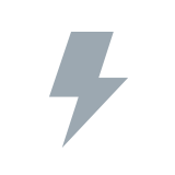 White tile with a lightning bolt icon.