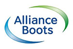 White tile with the words Alliance Boots written in blue.