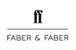 White tile with the words Faber & Faber written in black below the company's logo.